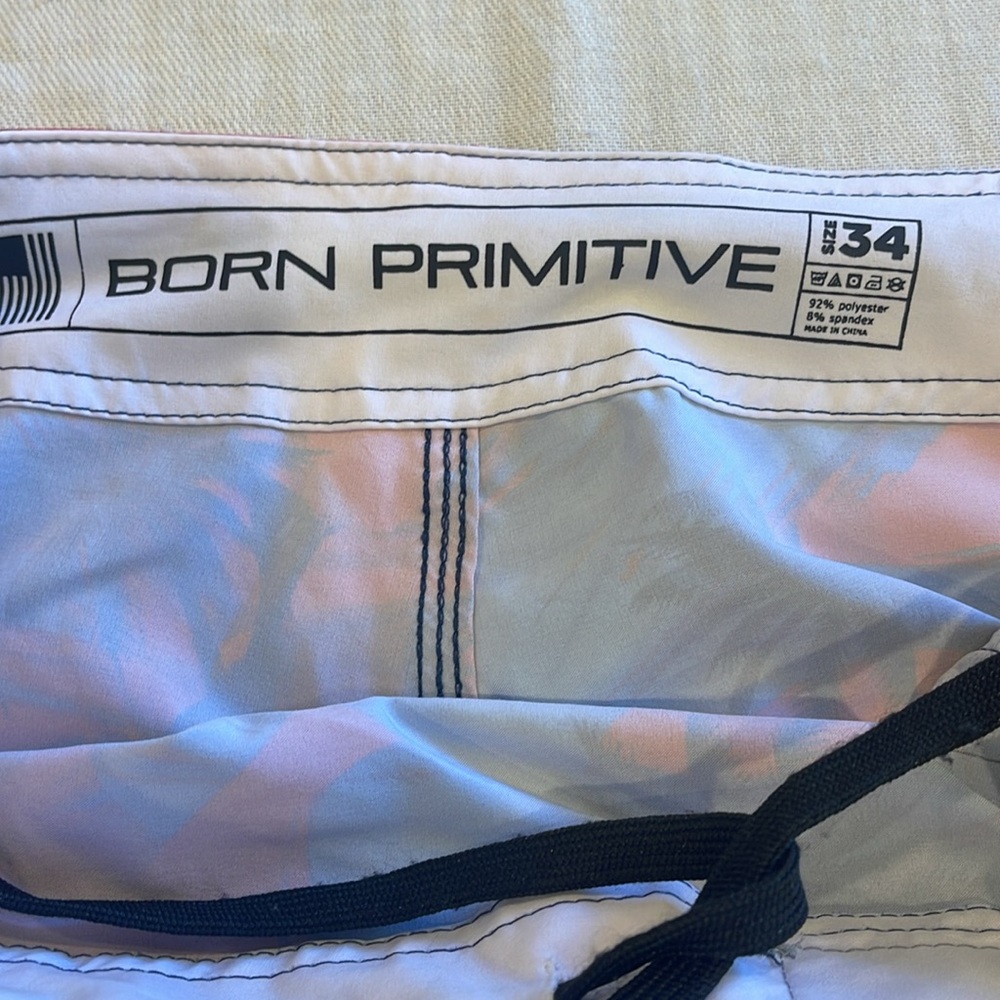 28015 Born Primitive Wodapalooza Miami CrossFit MMA Festival Board Shorts SZ 34 - Picture 5 of 6